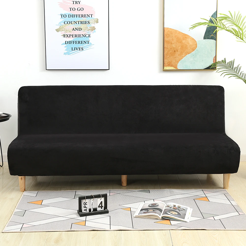 Плюшевый складной чехол для дивана и кровати бархатный толстый Чехол-чехол без