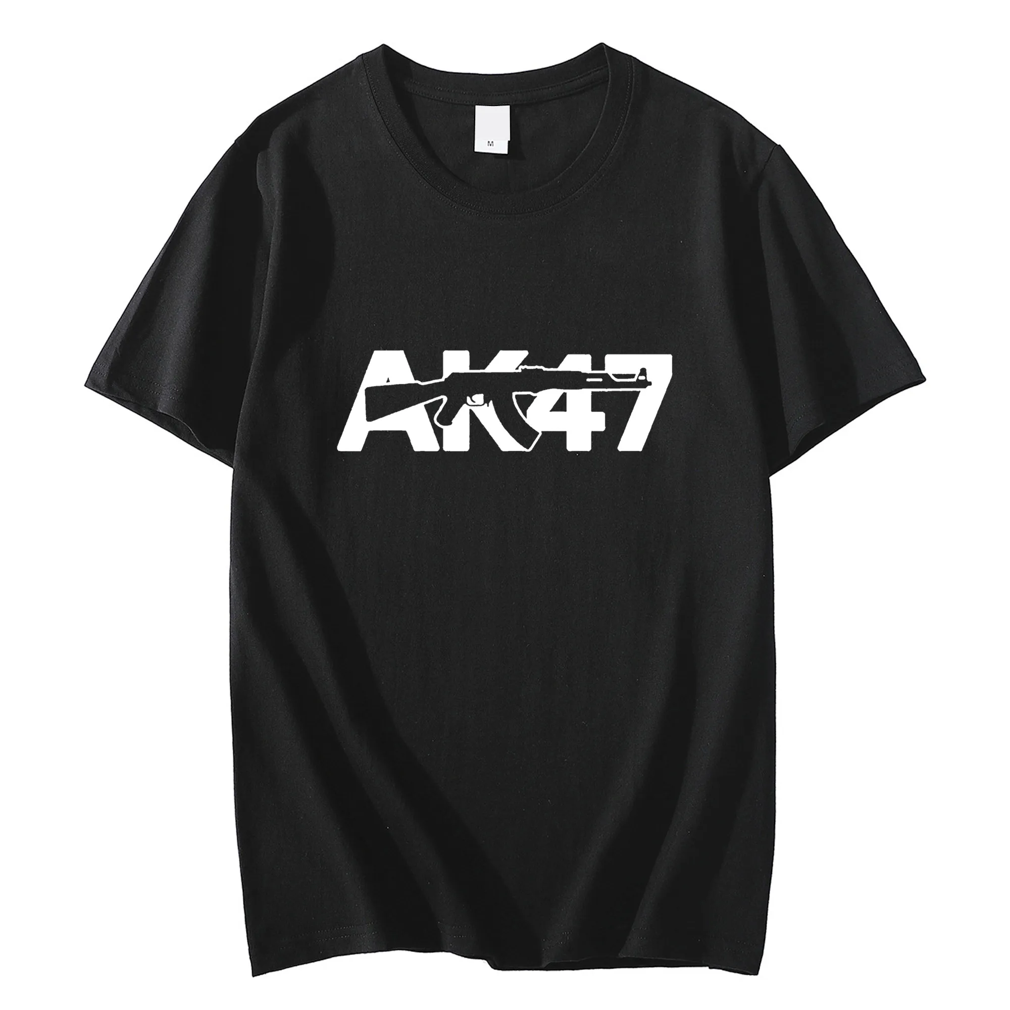 

Retro Casual AK 47 Guns Ak War Military T-shirt Kalashnikov Ak-47 Shirt for Men's Summer Cotton Short Sleeves O-Neck T Shirt