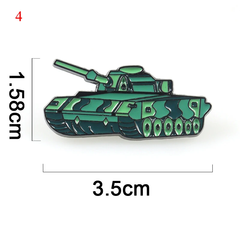 

Cartoon Enamel Pin Battleship Brooch Military Fan Collection Lapel Pin Backpack Badge Fashion Jewelry Tank Aircraft Chest Brooch