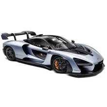 1/32 Diecast Alloy McLaren Senna Sports Car Model Toy Simulation Vehicles With Sound Light Pull Back Supercar Toys For Children