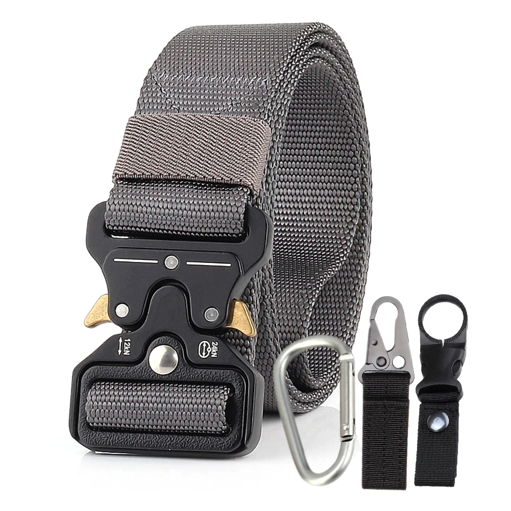 

Tactical Belts Nylon Military Waist Belt with Metal Buckle Adjustable Heavy Duty Training Waist Belt Hunting Accessories