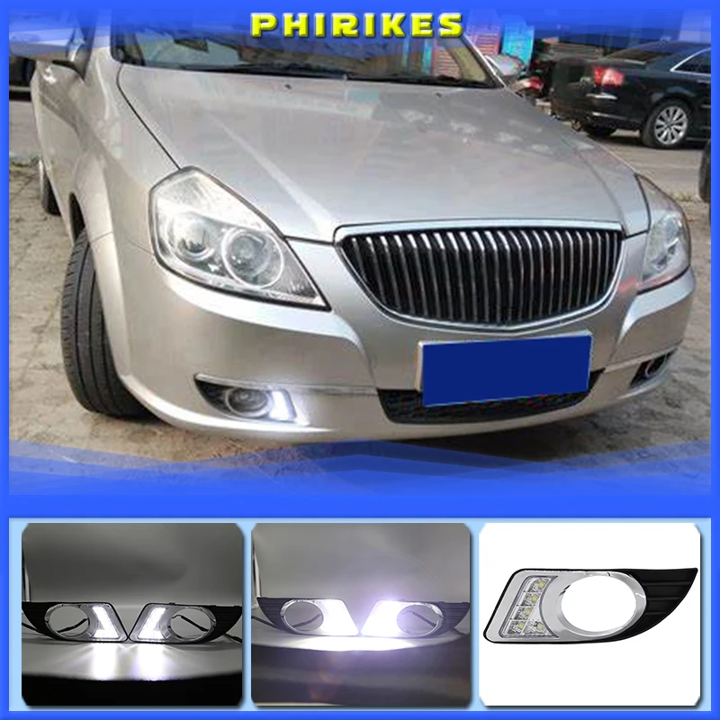 

2PCS For Buick Excelle 2008-2012 Auto LED Daytime Light Running Light DRL Front Fog Lamp Day Light