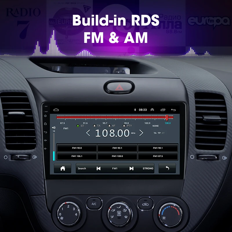 JMCQ 9 &quot4G Wifi для KIA Cerato 3 2013-2017 автомобильный Радио RDS Android плеер GPS навигация