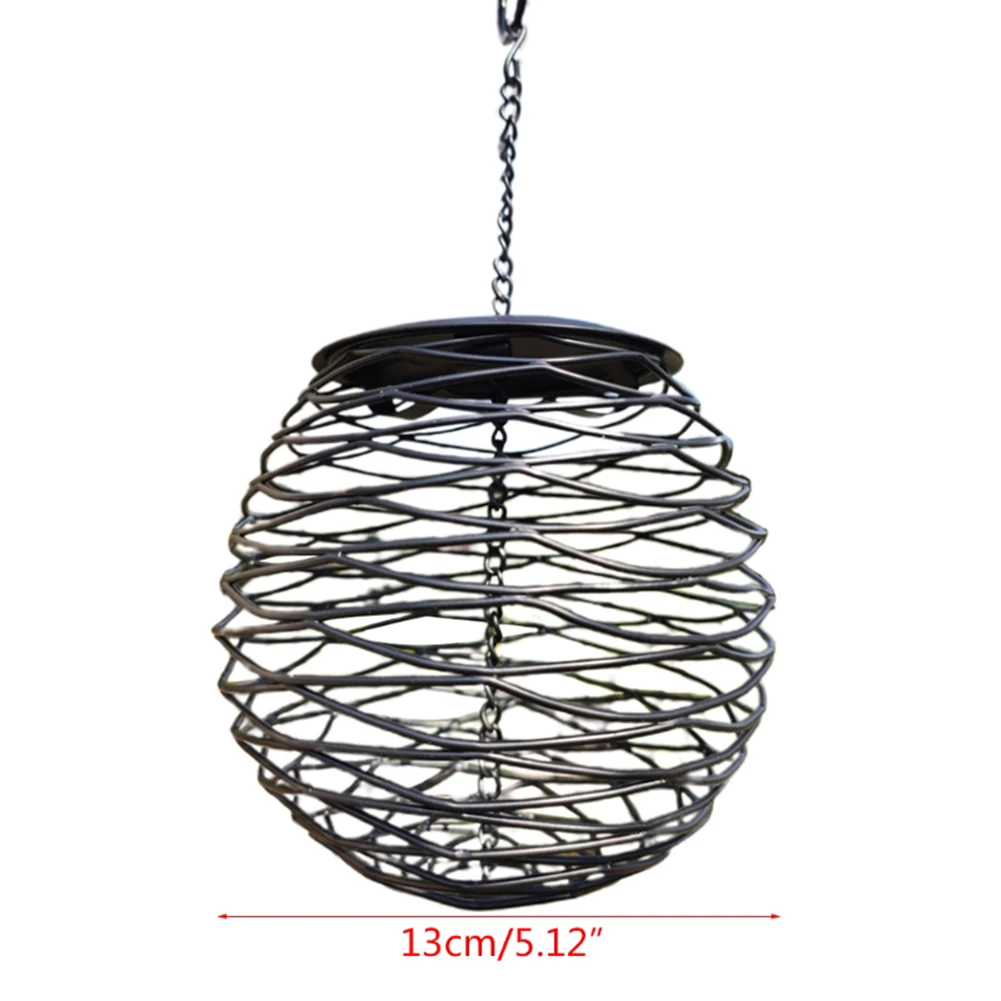 

Bird Feeder Courtyard Hummingbird Feeder Garden Villa Bird Feeding Container Round Metal Bird Feeding Tray Hanging Decorations