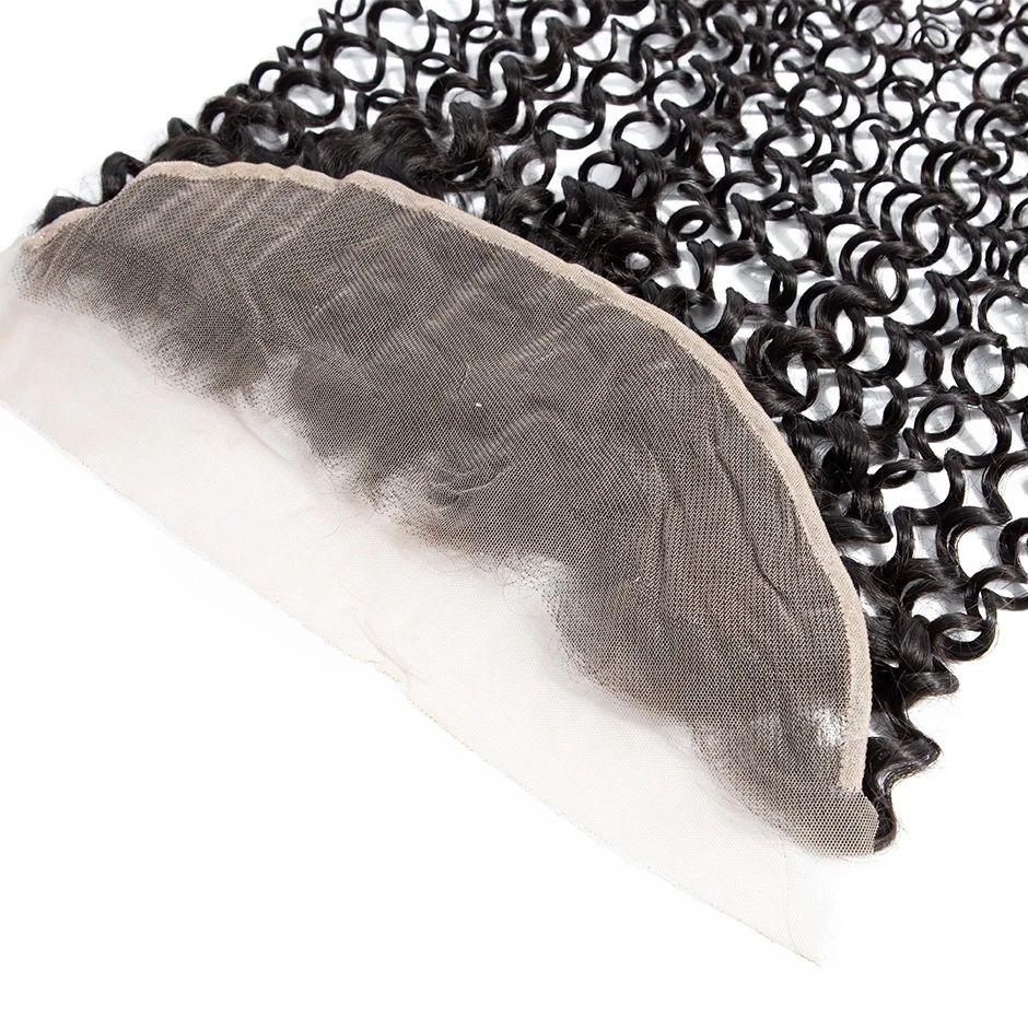 

GLOSSY Peruvian Water Wave Frontal 13x4 Transparent Lace Closure Swiss Lace Hair Extension Remy Human Hair Nature Black Hair