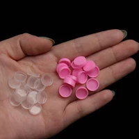 100pcs disposable lash extension glue holder ring eyelash adhesive glue tattoo pigment container ink pallet holder ring