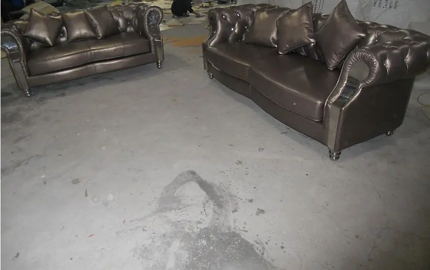 Диван-угловой Chesterfield из натуральной кожи современный диван в скандинавском