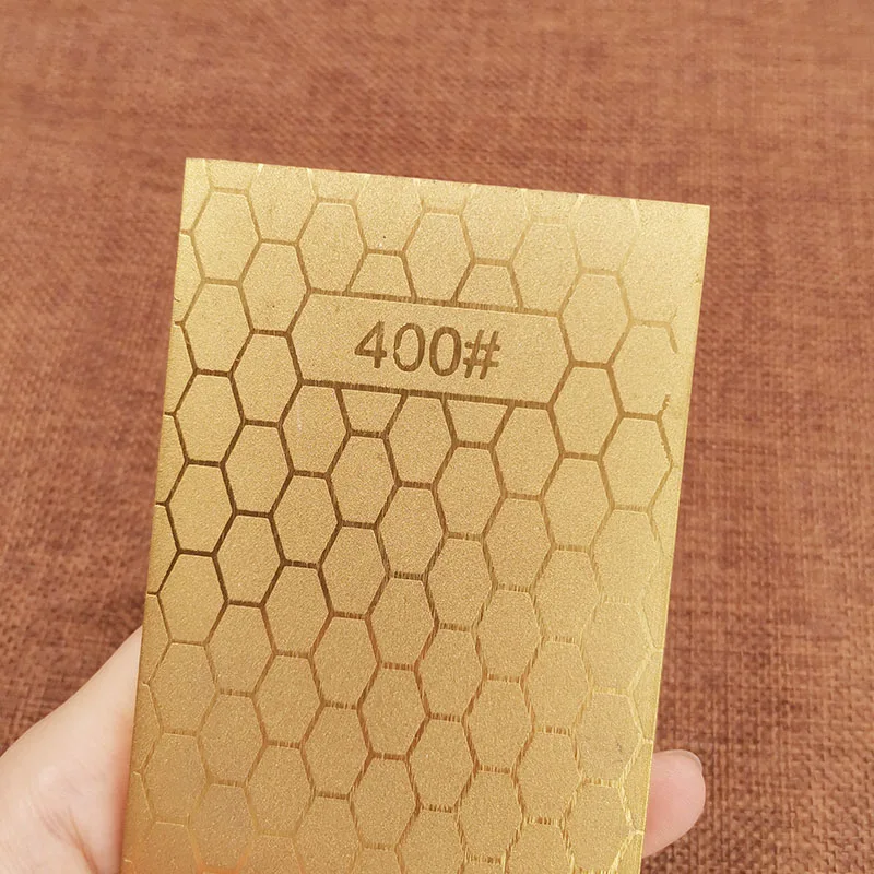 Алмазный двусторонний титановый нож 400 1000 необработанный точильный камень