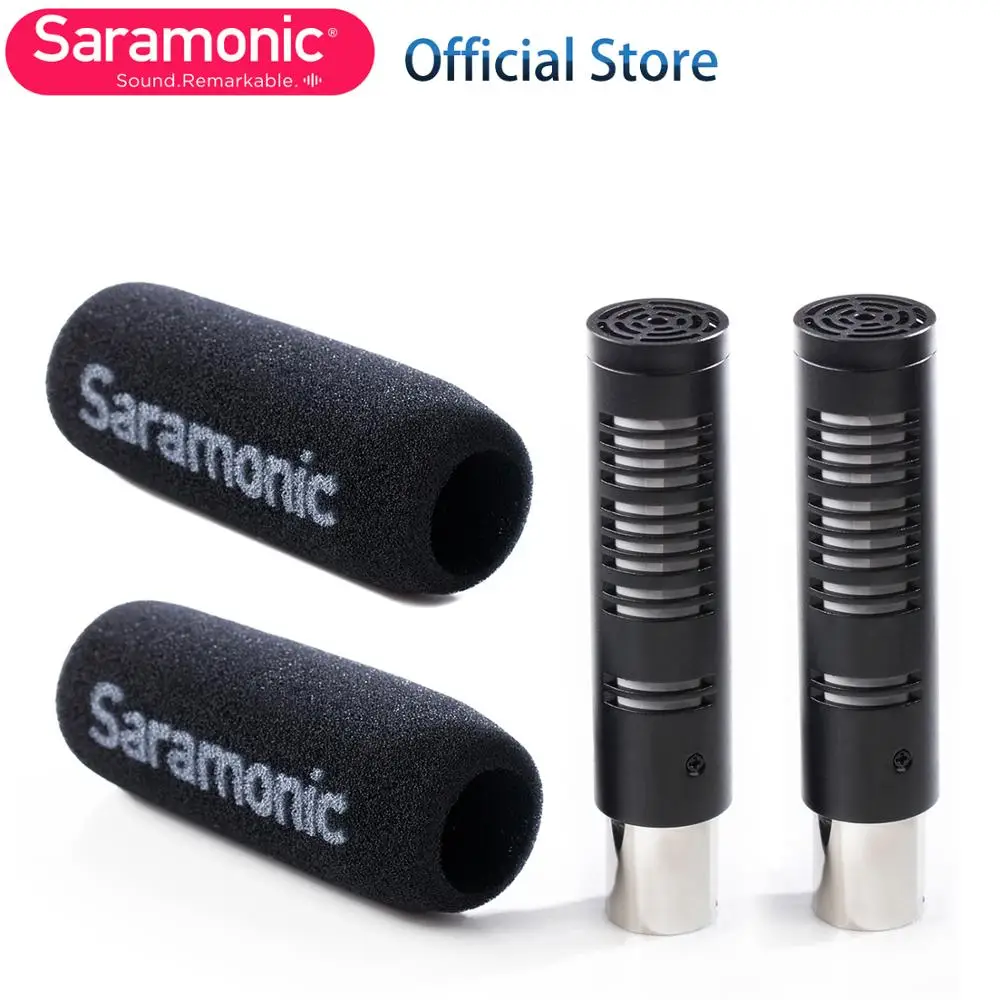 Saramonic SR AXM3 двойной комплект микрофона включает в себя: трансляции кардиоидный XLR
