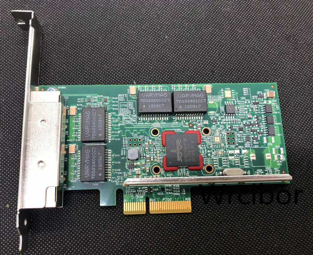 Broadcom BCM95719A1904G BCM5719A1KFBG BCM5719 DELL TMGR6 74Y4064 IBM KH08P 0KH08P четырехпортовая сетевая карта PCIe