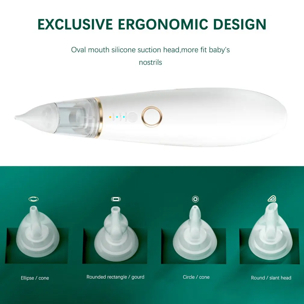

Electric Kid Nasal Aspirator Snot Sucker Nose Mucus Vacuum Cleaner With 3 Levels Of Suction For Newborn Infant