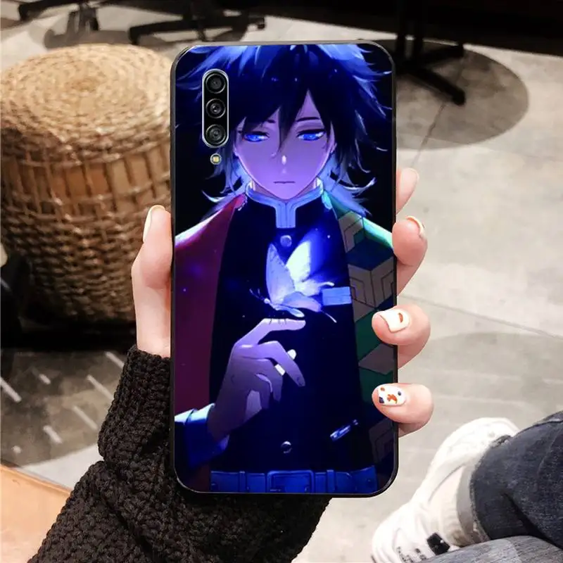 

Demon Slayer Phone Case Black For Samsung A10 20 30 40 50 01 11 31 51 71 S pLUS Cases