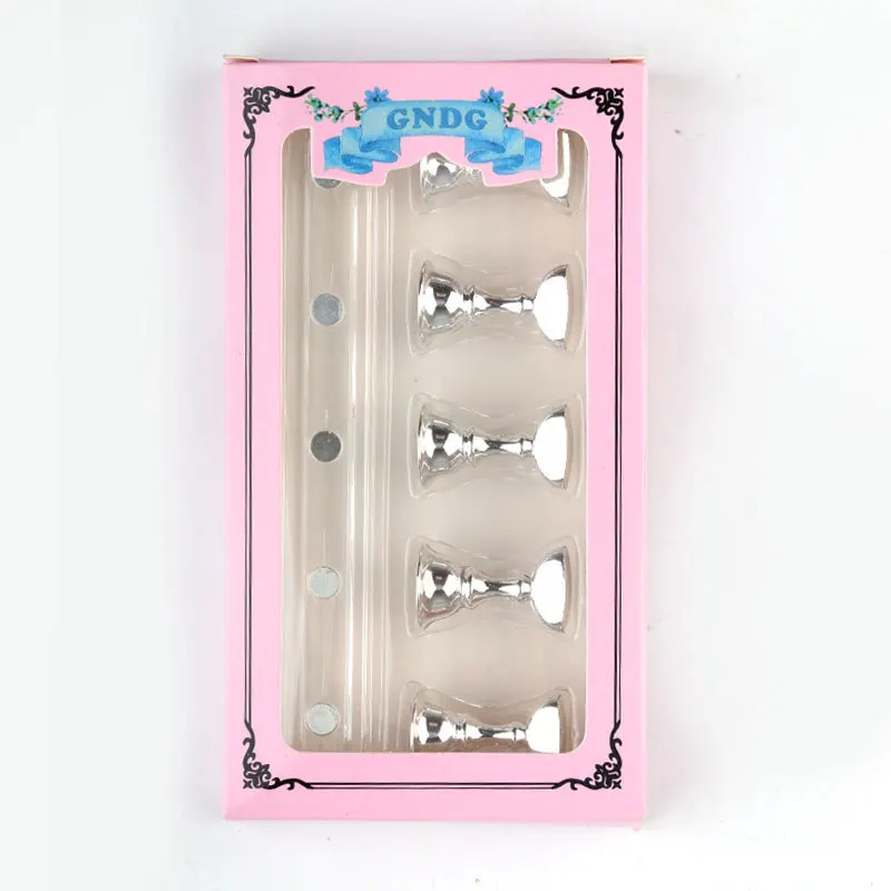 

Four-Color Nail Care Manicure Chess Piece Practice Rack Long Base Clay Nail Care Display Color Card Rack Special Practice Tool