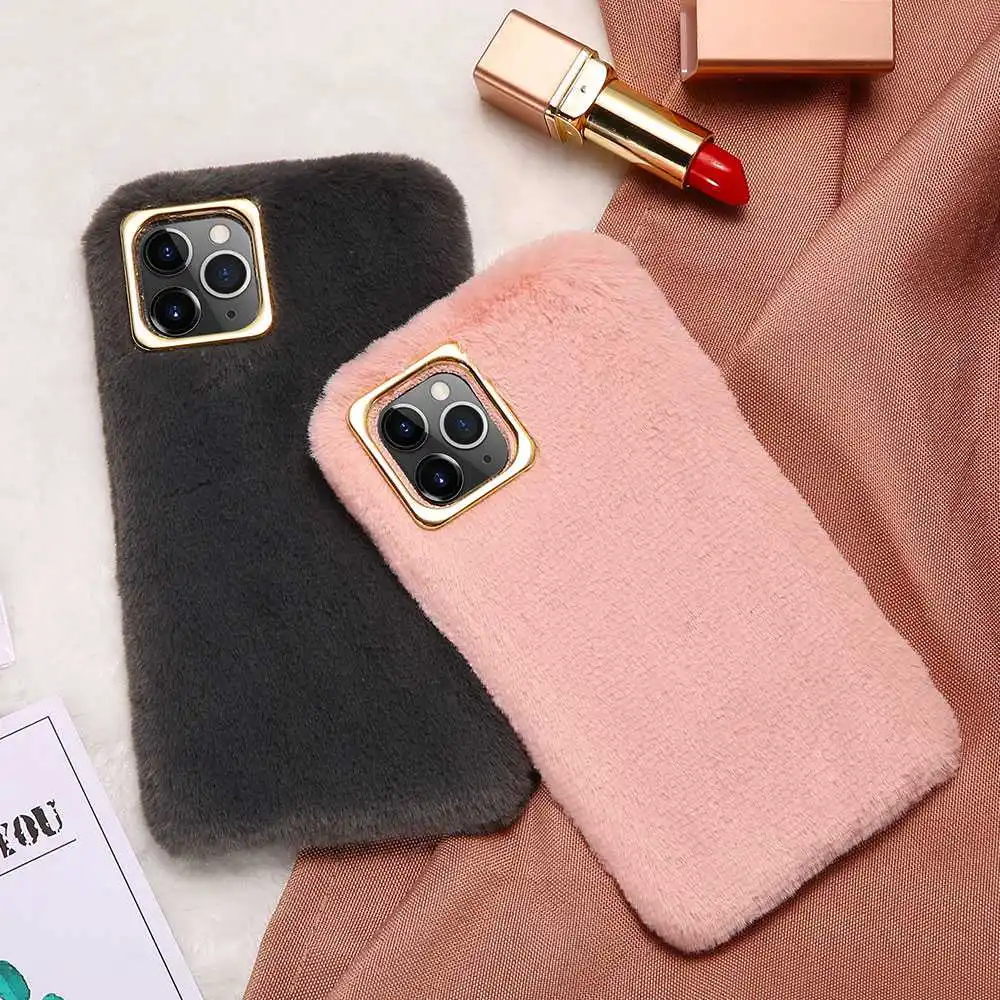 KISSCASE Candy Color Fur Case For iPhone 11 PRO MAX Original Furry Back Cover X XR XS 6 6S 7 8 Plus Fundas Coque |