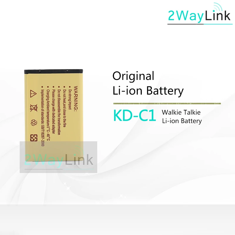 Walkie Talkie KB-5C 1000mAh Li-ion Battery for WLN KD-C1 KD-C2 KD-C10 KD-C50 KD-C51 KD-C52 Compatible with RT22 X6 Radios