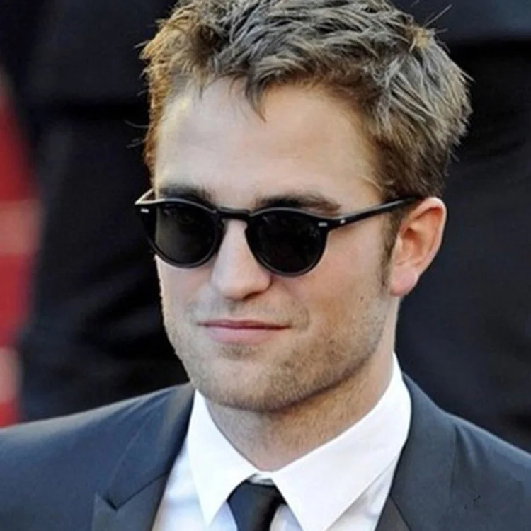 Солнцезащитные очки в круглой оправе UV400 для мужчин и женщин зеркальные