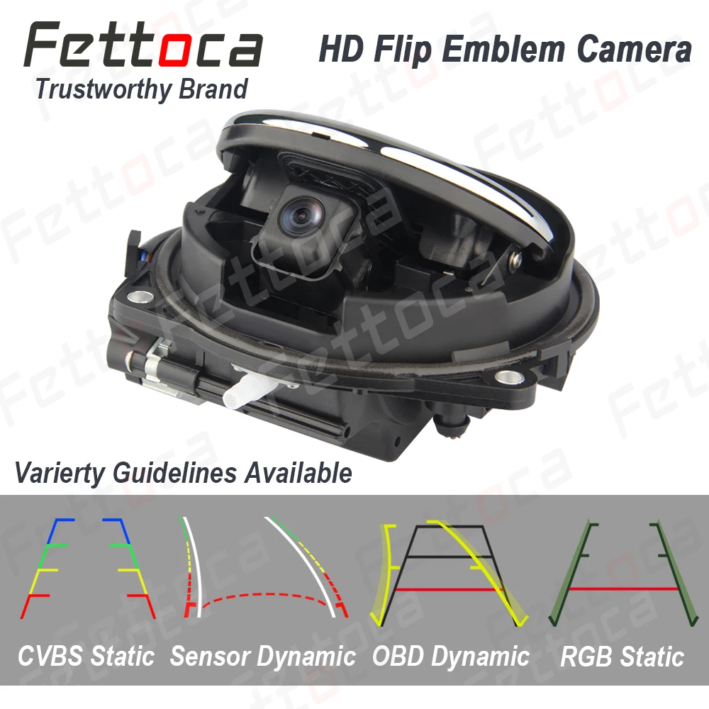 Эмблема листать заднего вида Камера хода автомобиля значок резервного