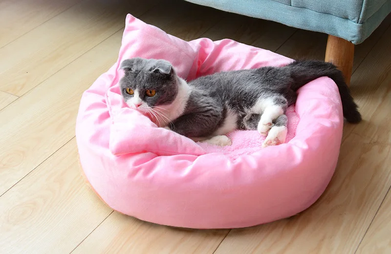 Pawstrip 3 цвета Круглые Солнцезащитные очки «кровать теплая зимняя собачья кровать диван-кровать из мягкого флиса Щенок Кровать для чихуахуа внутренняя Диаметр 25/35/50 см