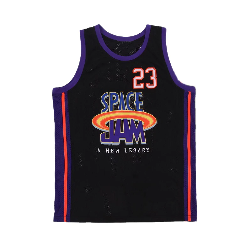 

BG SPACE JAM 23 NEW LEGACY Jerseys Basketball Jersey Embroidery Sewing Outdoor Sportswear Hip-hop Culture 2022 summer Black