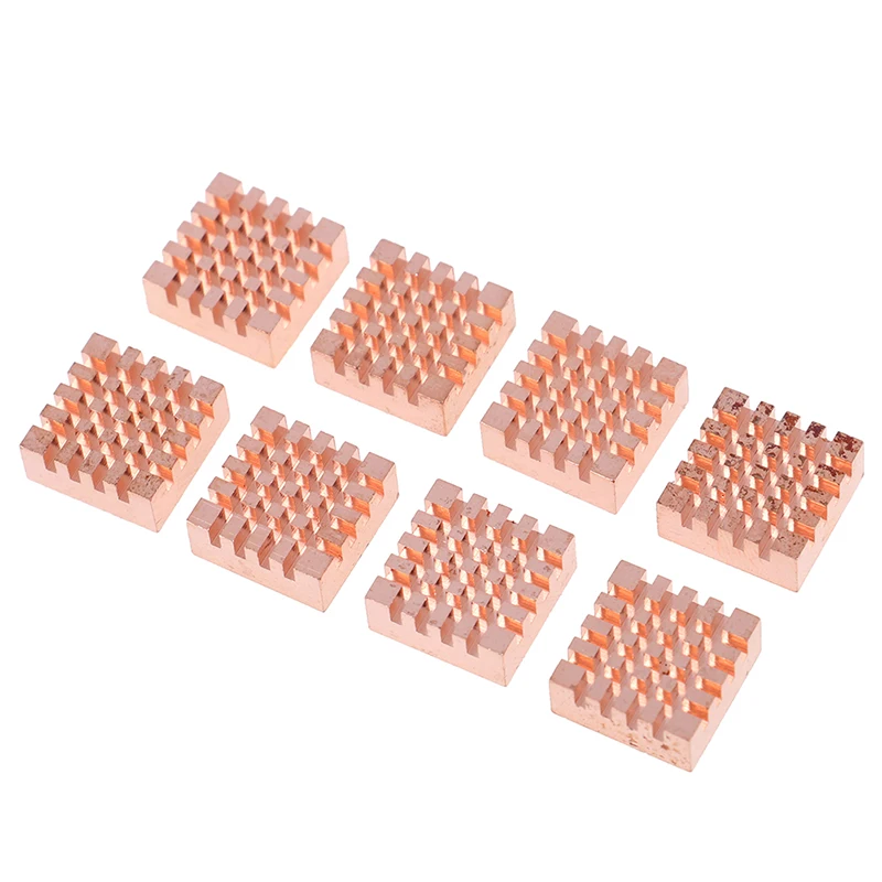 

8pcs/set Copper Cooling Pad Heat Sink Heatsink For laptop mainboard Graphics card Copper Radiator Cooler Kit