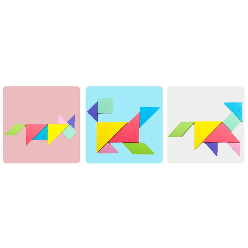 Детская многофункциональная магнитная головоломка Tangram игрушка-пазл | Игрушки и
