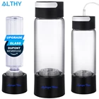 ALTHY стекло Cupbody водородный генератор воды бутылка DuPont SPE + PEM двойная камера H2 чайник lonizer Электролиз