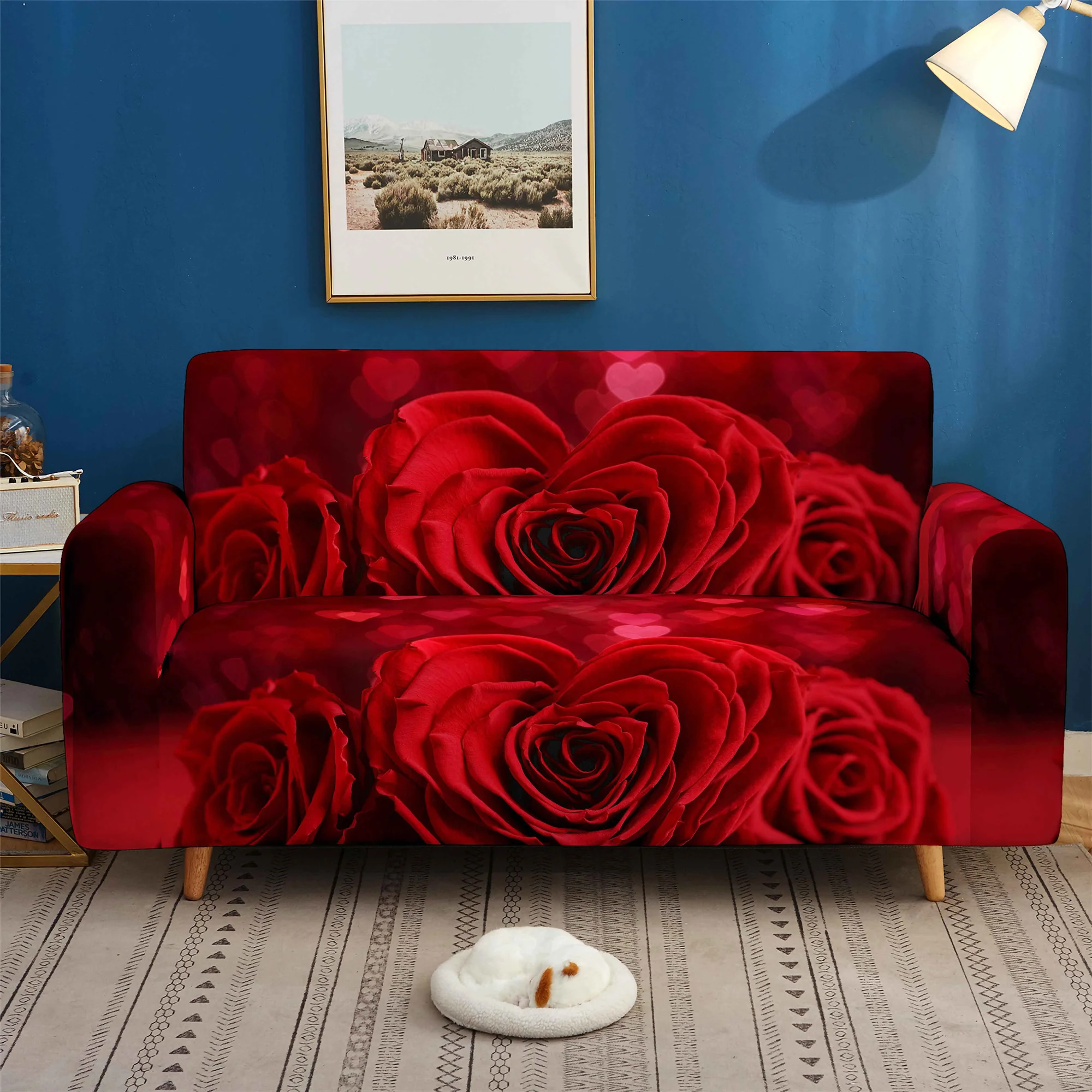 

Sofa Cover Elastic Sofa Cover 2020 New 3D Printing Non-slipL Shape Sofa Cover Sofa Sofa Cover Bedspread on The Bed Sofa Cover