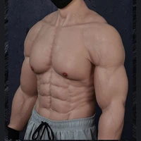 realistic fake silicone muscle suit strengthen cosplay realistic fake muscle suit with arm