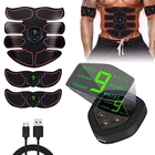 Стимулятор мышц живота ABS EMS тренажер тонизирующий тело фитнес USB Перезаряжаемый мышечный тонер тренажер для тренировок для мужчин и женщин