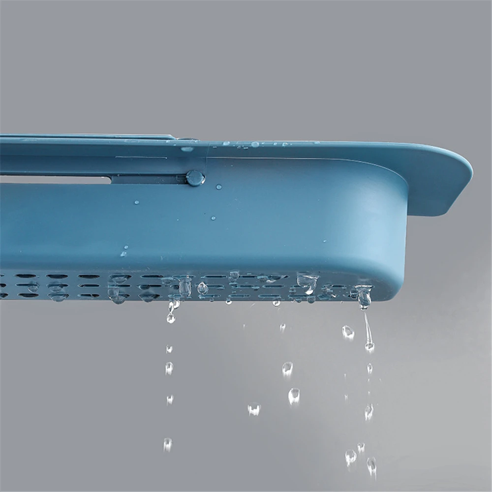 Telescopic Sink Rack Soap Sponge Drain Shelf Storage Basket Bag Faucet Holder Adjustable Bathroom Kitchen Accessorie | Дом и сад