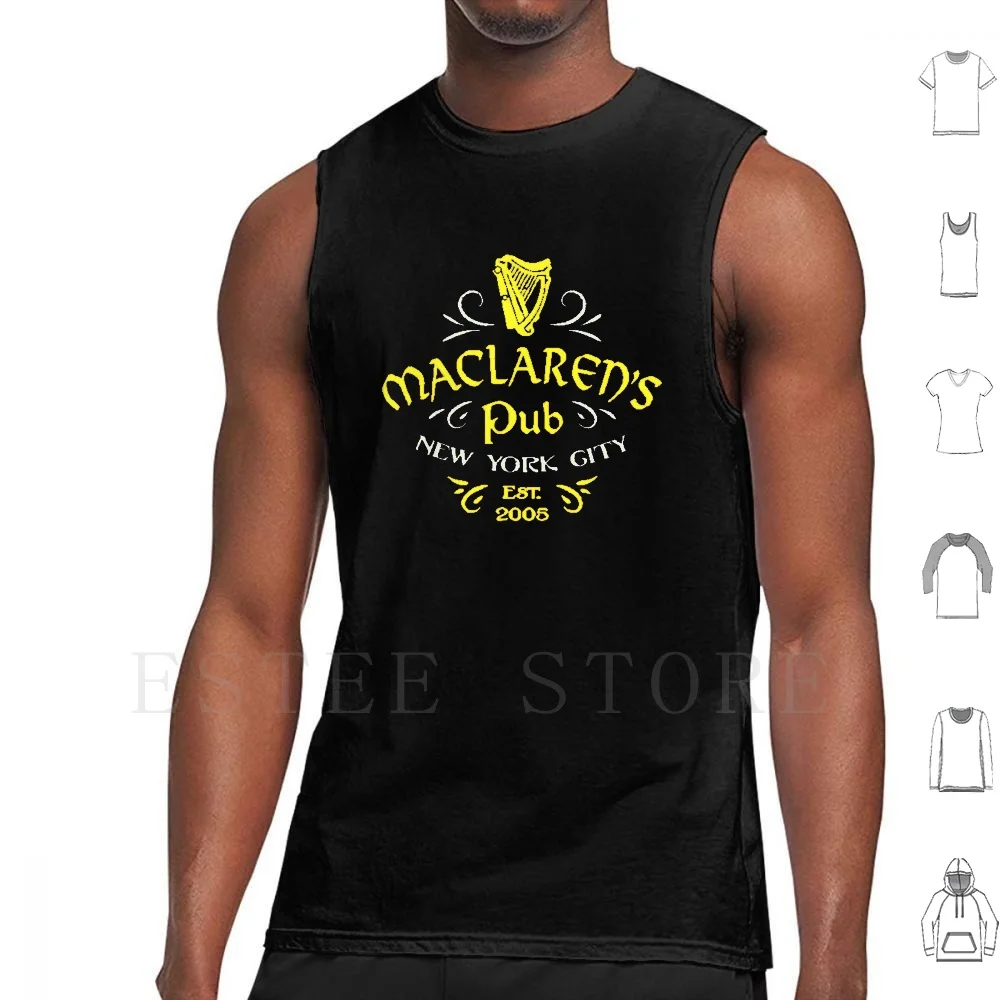 Фото Майки для паба Maclarens, жилет из хлопка Maclarens Pub Beer Himym, как я встретил вашу маму №1