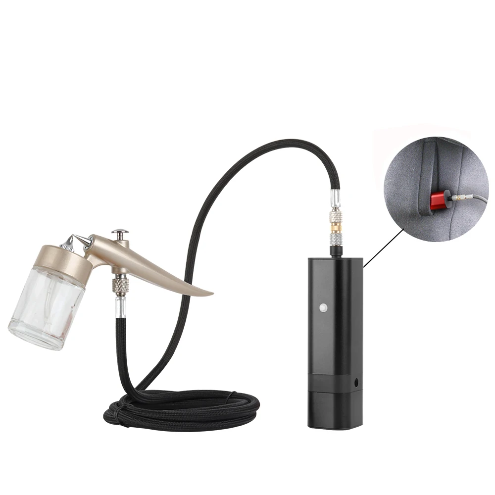 TM80S-MK200 New Design  Airbrush With Compressor Barber Nail Model Car Wireless Dual Action Paint Spray Gun  Kit