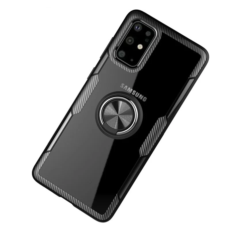 Для Samsung Galsxy S20 плюс Ultra Coque Fundas Capa кольцо магнетизм держатель прозрачный