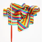 Красочные ленты для тренажерного зала, танцевальная лента, ритмичное искусство, гимнастика, балетные ленты, разноцветные ленты для тренировок, 2 м, 4 м