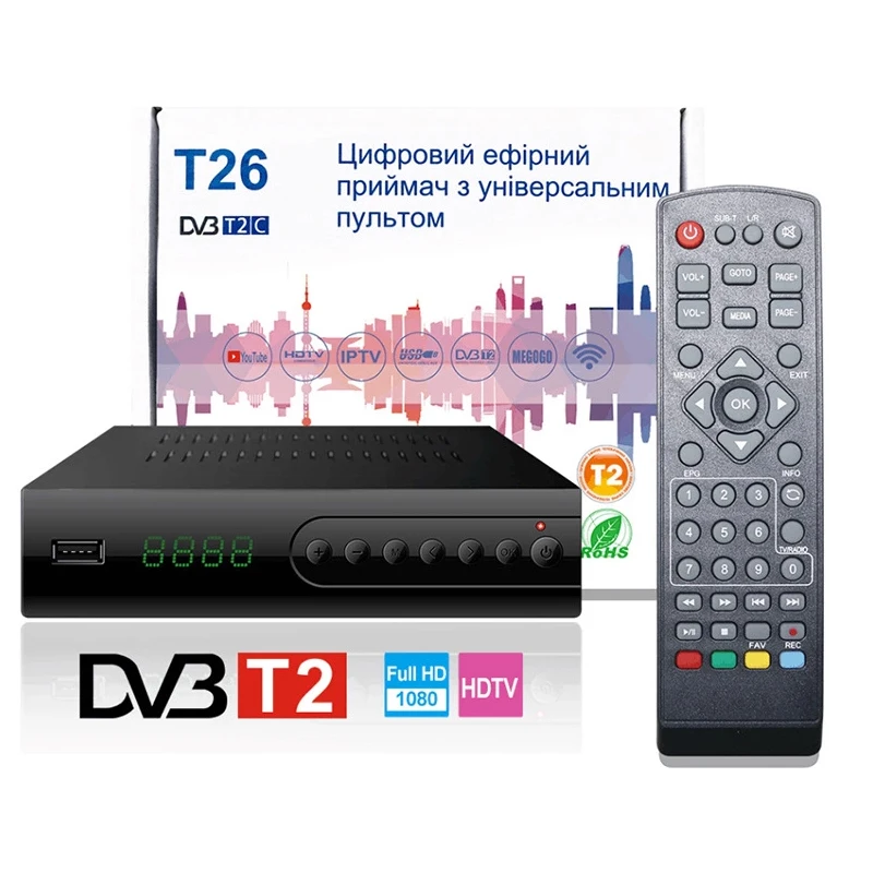 DVB C Combo TV тюнер T2 цифровой ТВ приемник H.264 декодер тв приставка|Спутниковое ТВ| |