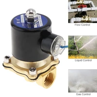 solenoid valve dc 12v 220v check valve 12 inch brass electric solenoid valve normally closed valve for water oil air fuels