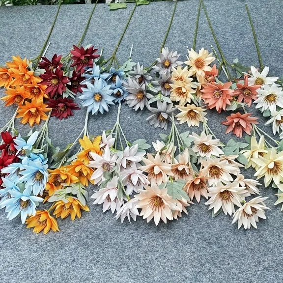 

Artificial Flowers 68cm6 Heads, Aster, Wedding Hall, Home Living Room,Hotel Decoration,Flower Arrangement,Artificial Decorations