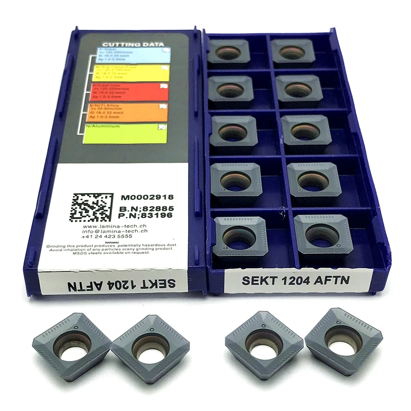 SEKT1204 AFTN LT30 Milling Cutting tool CNC carbide inserts turning high quality SEKT 1204 lathe insert | Инструменты