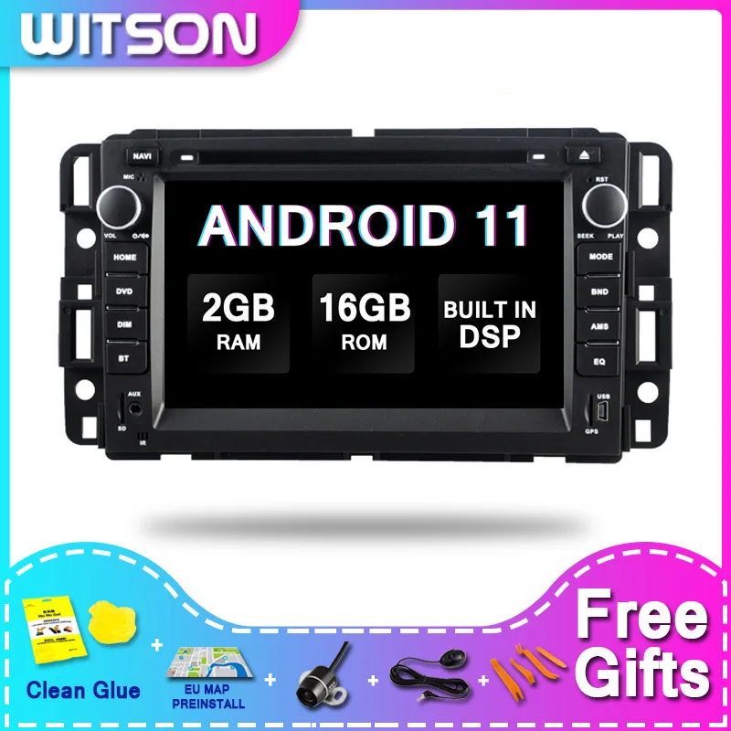 

Автомобильный мультимедийный плеер WITSON DSP 2 ГБ, 16 дюймов, 2Din, Android 11, для GMC, радио, аудио, GPS, Glon