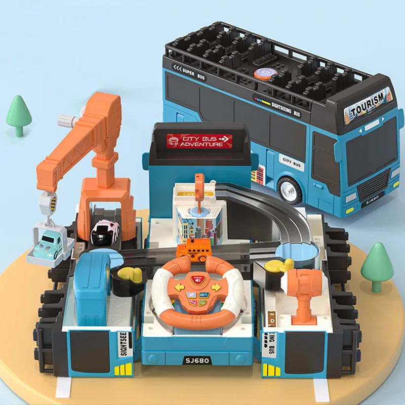 

Детский развивающий автомобиль Приключения игрушка детский автобус деформация автобус многофункциональные обучающие игрушки для мальчик...