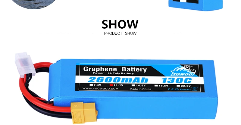 2PCS Yowoo Graphene 2S 3S 4S 6S Lipo Battery - 2200mah 2600mah 1300mah 1500mah EC3 T XT60 Plug 130C RC Airplanes Car Drone Parts 12 2PCS Yowoo Graphene 2S 3S 4S 6S Lipo Battery, SHOW PRODUCT SHOW Graphene Battery LewOD 2dunh