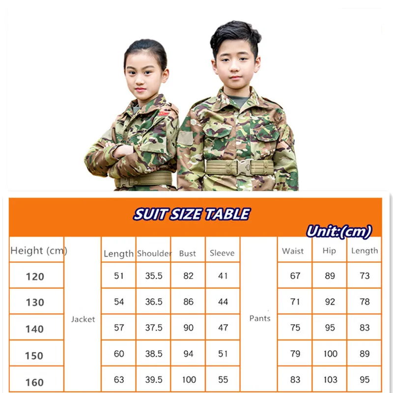 Parent-child Camouflage Uniform Suit Special Army Outdoor Training Children's Tactical Camo Cs Clothing Hunting Costume | Спорт и