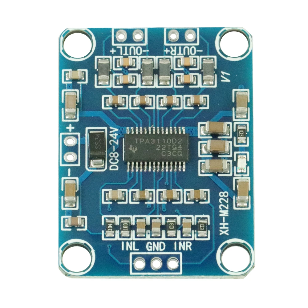 Плата цифрового усилителя звуковой стереосистемы TPA3110 2X15W модуль мини