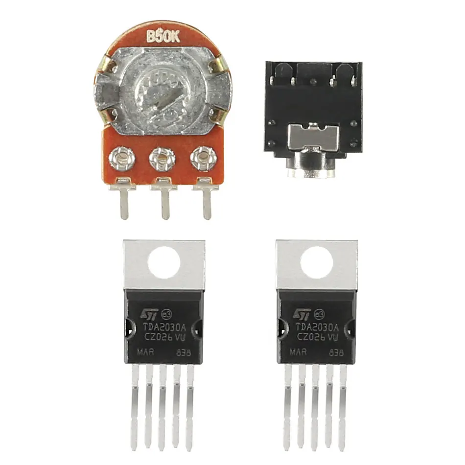 Двухканальный 2 0 AC 12V 15W Audio TDA2030A модуль Hi-Fi стереоусилитель AMP Board DIY Kit | Электроника