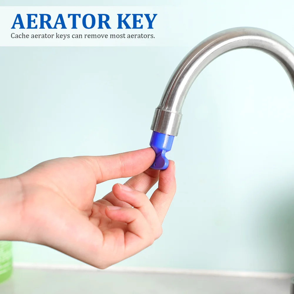 

DOITOOL 5pcs 16.5 18.5 21.5 24 Cache Aerator Wrench Aerator Removal Key Removal Wrench Tool (Blue)