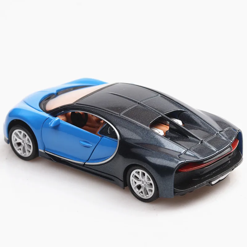 1/36 Bugatti Chiron литья под давлением брелок для автомобильных ключей модель в коробке