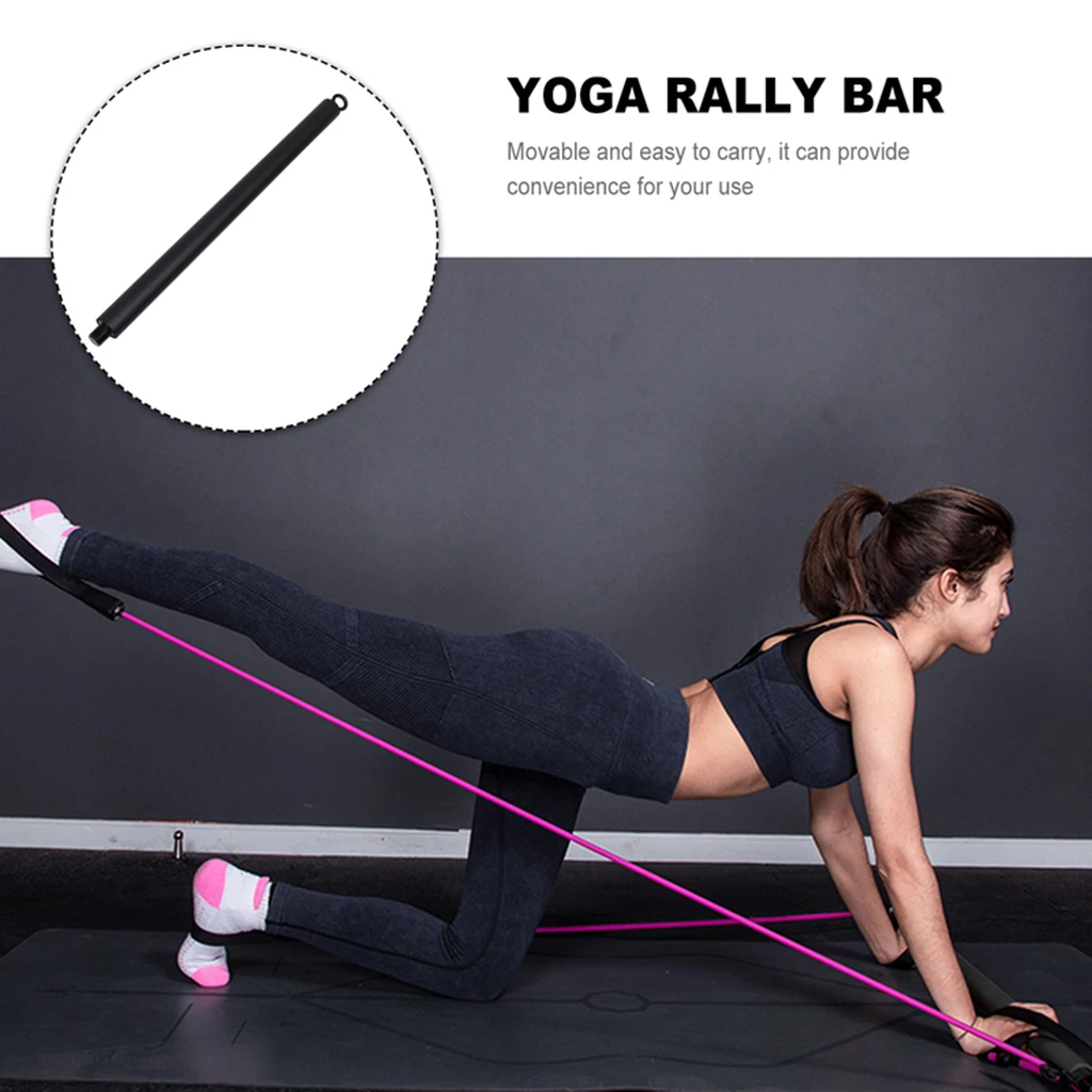 

Fitness Sport Pilates Exercise Stick Bar Workout Equipment Home Gym Yoga Exercise Resistance Bands Set