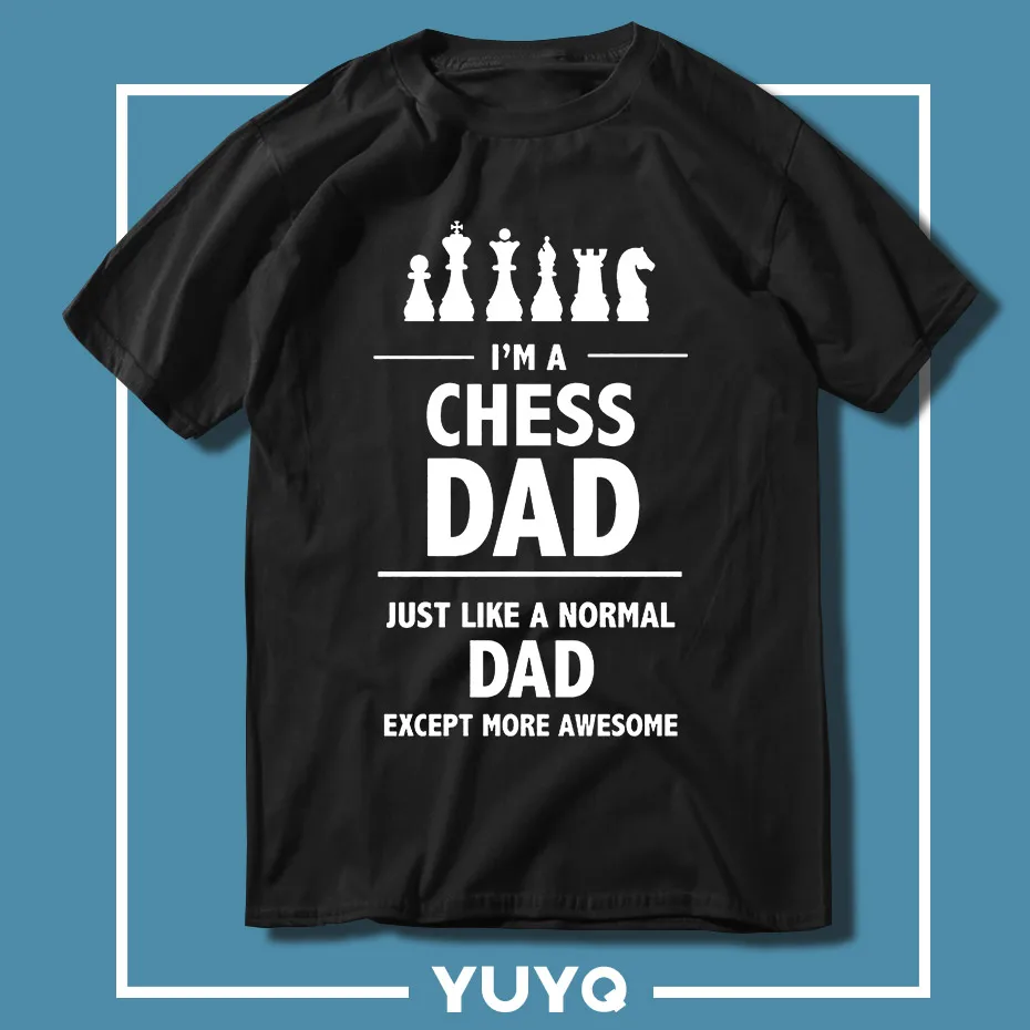 Новая мужская футболка модная бесплатная доставка I'm A Chess Dad новые крутые топы