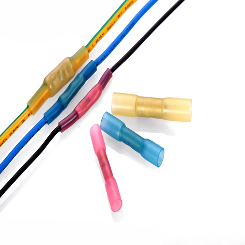 100 шт. термоусадочные изогнутый локон терминалы Разъемы сортировочные клеммы