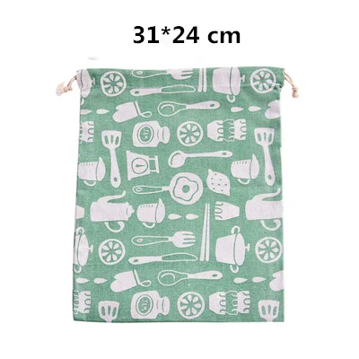 kitchenware L PURDORED, 1 шт., переносная сумка с фламинго на шнурке, Женская Пылезащитная дорожная сумка для хранения, хлопковый лист, женская косметичка, Органайзер - Цвет: kitchenware L